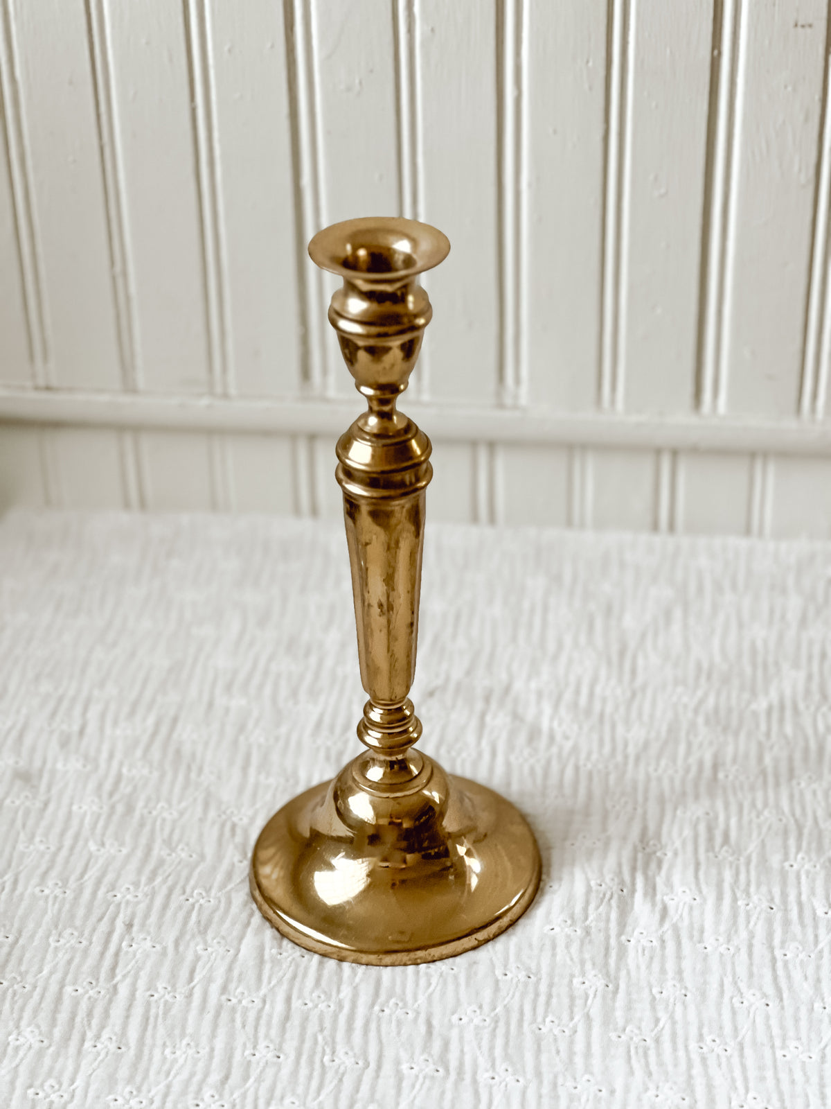 Large vintage brass candlestick